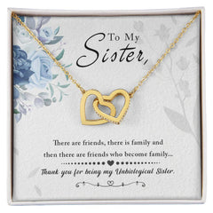 To My Sister - Interlocking Hearts Necklace - BlessedBiz