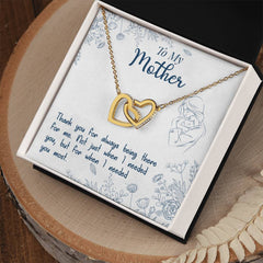 Thank You For Always Being There - Interlocking Hearts Necklace - BlessedBiz