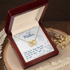 Thank You For Always Being There - Interlocking Hearts Necklace - BlessedBiz
