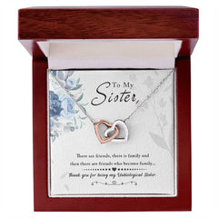 To My Sister - Interlocking Hearts Necklace - BlessedBiz