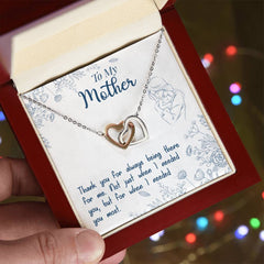 Thank You For Always Being There - Interlocking Hearts Necklace - BlessedBiz