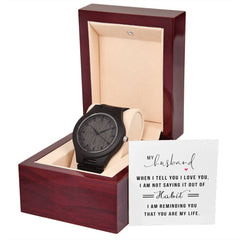 You Are My Life- Wooden Watch - BlessedBiz