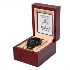 My Husband My Love - Black Chronograph Watch - BlessedBiz