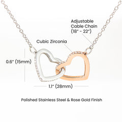 Interlocking Hearts Necklace - BlessedBiz
