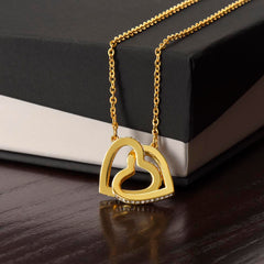 Interlocking Hearts Necklace - BlessedBiz