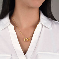 Interlocking Hearts Necklace - BlessedBiz