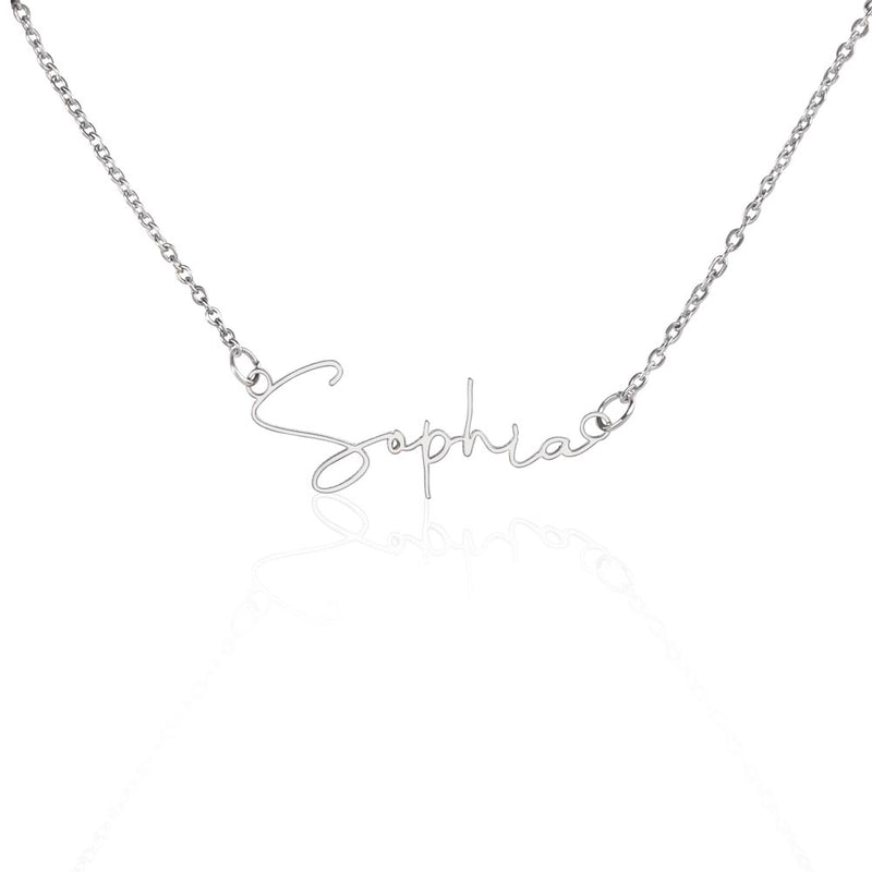 Signature Style Name Necklace - BlessedBiz