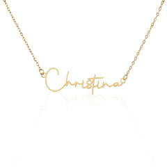 Signature Style Name Necklace - BlessedBiz