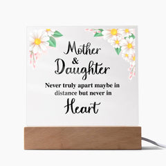 To My Daughter Distance – Acrylic Square - BlessedBiz