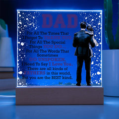 Thank You Dad - Acrylic Square - BlessedBiz