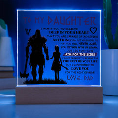 To My Daughter Skies – Acrylic Square - BlessedBiz