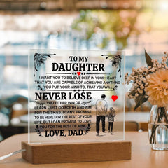 To My Daughter Promise – Acrylic Square - BlessedBiz