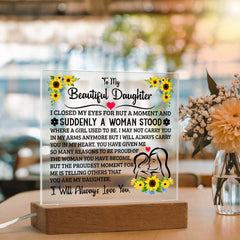 To My Daughter – Acrylic Square - BlessedBiz