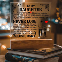 To My Daughter Promise – Acrylic Square - BlessedBiz
