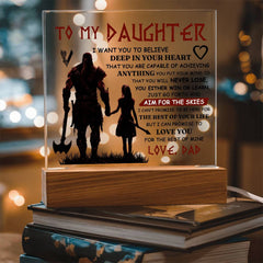 To My Daughter Skies – Acrylic Square - BlessedBiz