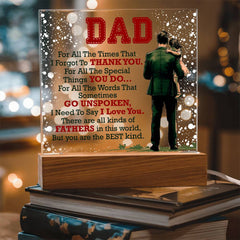 Thank You Dad - Acrylic Square - BlessedBiz