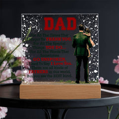 Thank You Dad - Acrylic Square - BlessedBiz
