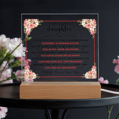 To My Beautiful Daughter – Acrylic Square - BlessedBiz