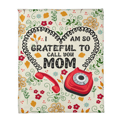 I Am So Grateful – Coral Fleece Blanket - BlessedBiz