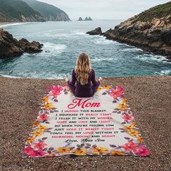 Mom You Will My Love In It – Coral Fleece Blanket - BlessedBiz