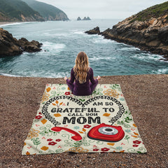I Am So Grateful – Coral Fleece Blanket - BlessedBiz