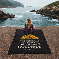 My Favorite People Call Me Grandma – Coral Fleece Blanket - BlessedBiz