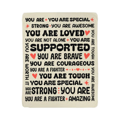To My Daughter Braver (From Mom) – Sherpa Fleece Blanket - BlessedBiz