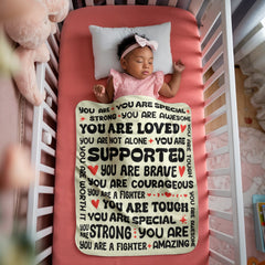 To My Daughter Braver (From Mom) – Sherpa Fleece Blanket - BlessedBiz