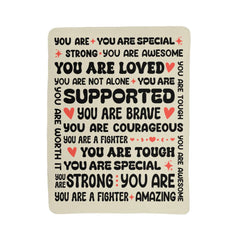 To My Daughter Braver (From Mom) – Sherpa Fleece Blanket - BlessedBiz