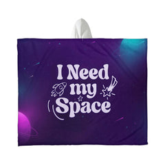 I Need My Space – Hooded Sherpa Fleece Blanket - BlessedBiz