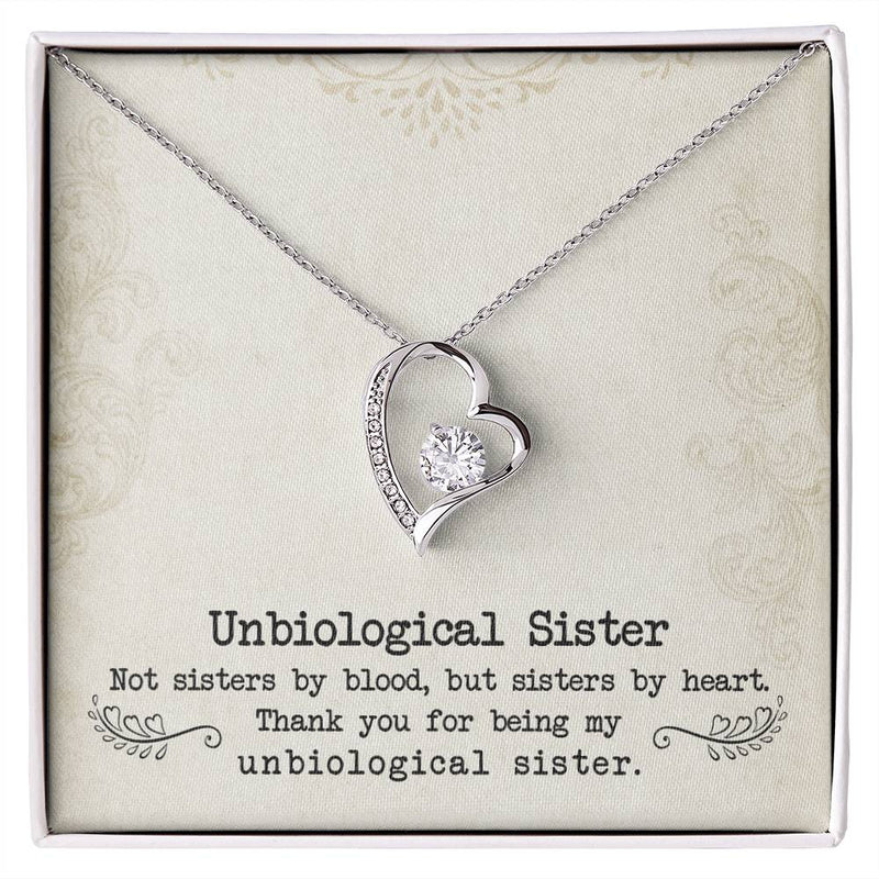 Unbiological Sister - Forever Love Necklace - BlessedBiz