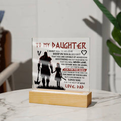 To My Daughter Skies – Acrylic Square - BlessedBiz