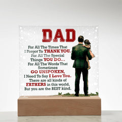 Thank You Dad - Acrylic Square - BlessedBiz
