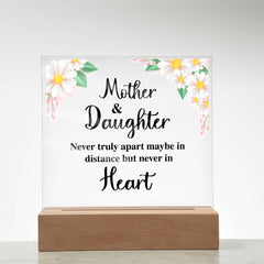 To My Daughter Distance – Acrylic Square - BlessedBiz