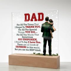 Thank You Dad - Acrylic Square - BlessedBiz