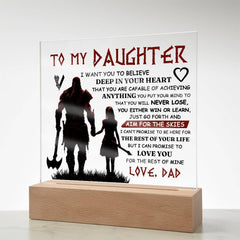 To My Daughter Skies – Acrylic Square - BlessedBiz