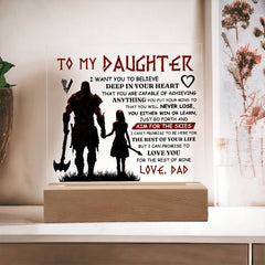 To My Daughter Skies – Acrylic Square - BlessedBiz