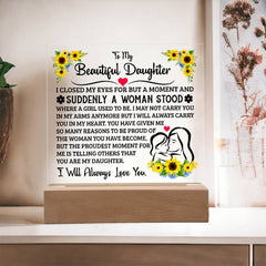 To My Daughter – Acrylic Square - BlessedBiz