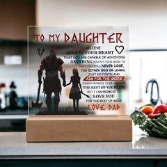 To My Daughter Skies – Acrylic Square - BlessedBiz