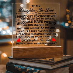 To My Daughter-in-Law Honor – Acrylic Square - BlessedBiz