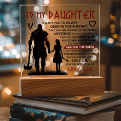 To My Daughter Skies – Acrylic Square - BlessedBiz