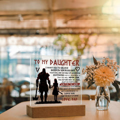 To My Daughter Skies – Acrylic Square - BlessedBiz