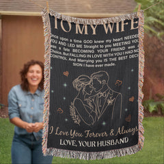 To My Wife - Heirloom Blanket - BlessedBiz