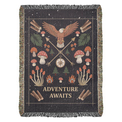 Adventure Awaits - Woven Blanket - BlessedBiz