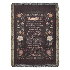 To My Daughter - Heirloom Blanket - BlessedBiz