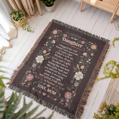 To My Daughter - Heirloom Blanket - BlessedBiz