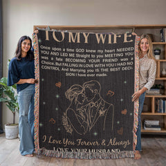 To My Wife - Heirloom Blanket - BlessedBiz