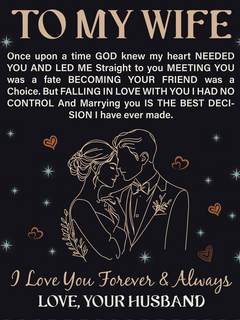 To My Wife - Heirloom Blanket - BlessedBiz