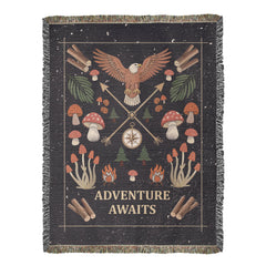 Adventure Awaits - Woven Blanket - BlessedBiz
